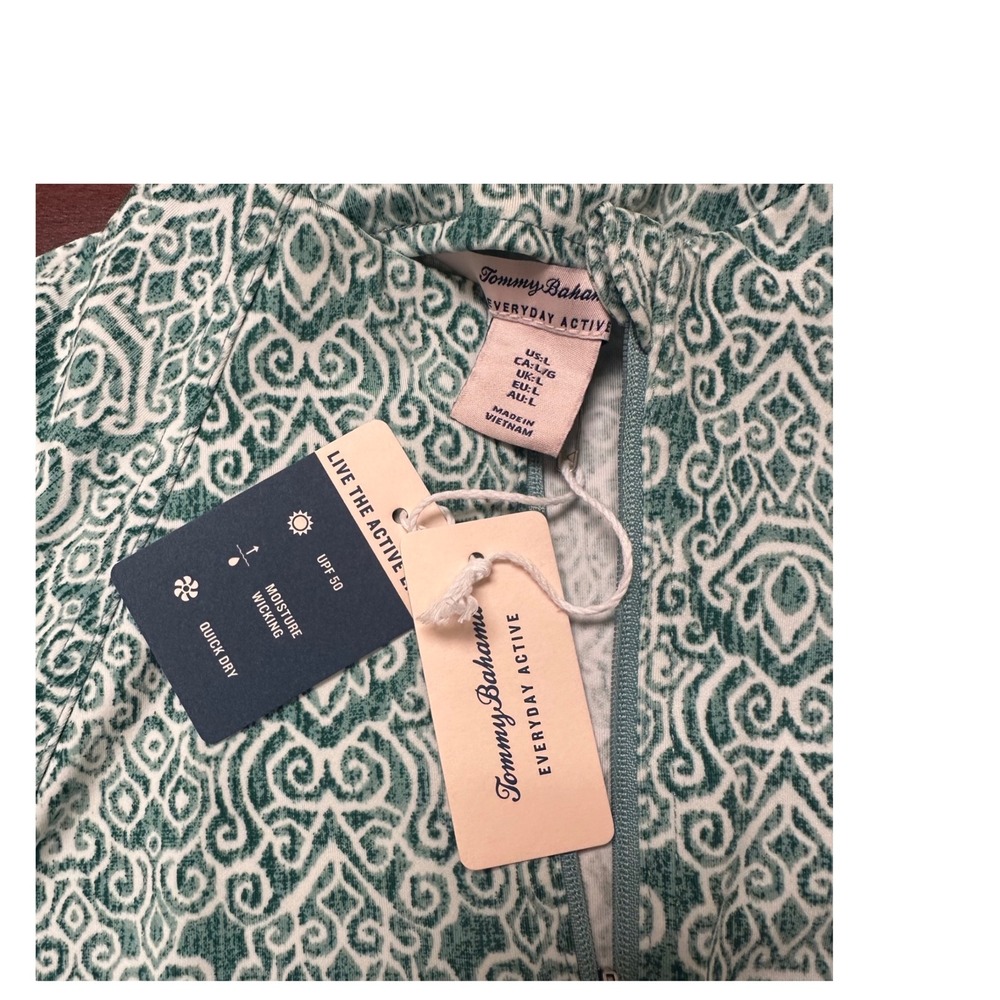 Tommy Bahama Everyday Active Womens Large Zip Up Jacket‎ Floral Print UPF 50 NWT - Picture 4 of 7